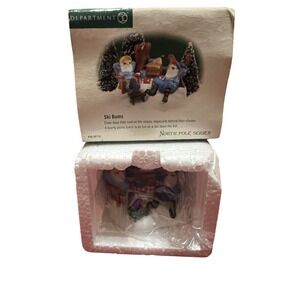 Dept 56 North Pole Series "Ski Bums" Accessory 2001 RETIRED  #56710 w/ Box 1999